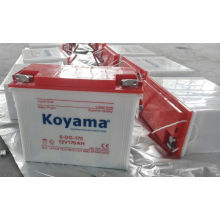 Batería 170AH de la placa tubular del triciclo eléctrico de Koyama 12V